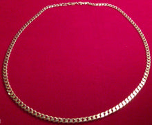 Load image into Gallery viewer, Gold Electroplated Sterling Silver Curb Chains