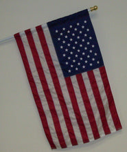 Load image into Gallery viewer, Our Slip-On Townhouse American Flag on white spinning flagpole