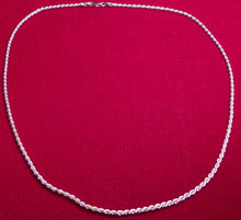 Load image into Gallery viewer, Sterling Silver Rhodium Rope Chain is our best medium weight chain
