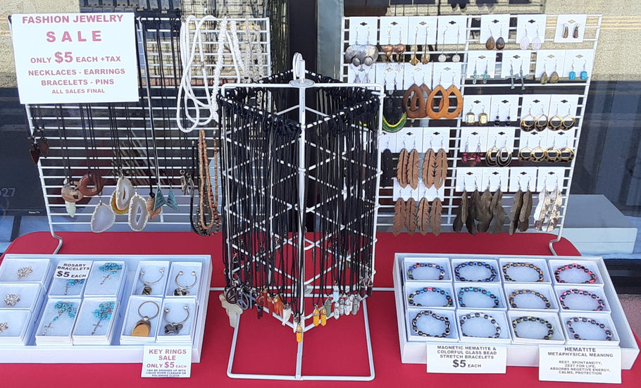 GOOD WEATHER SIDEWALK SALE: $5 FASHION / COSTUME JEWELRY