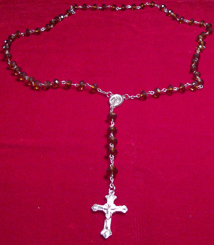 Dark Brown Rosary Beads, Traditional