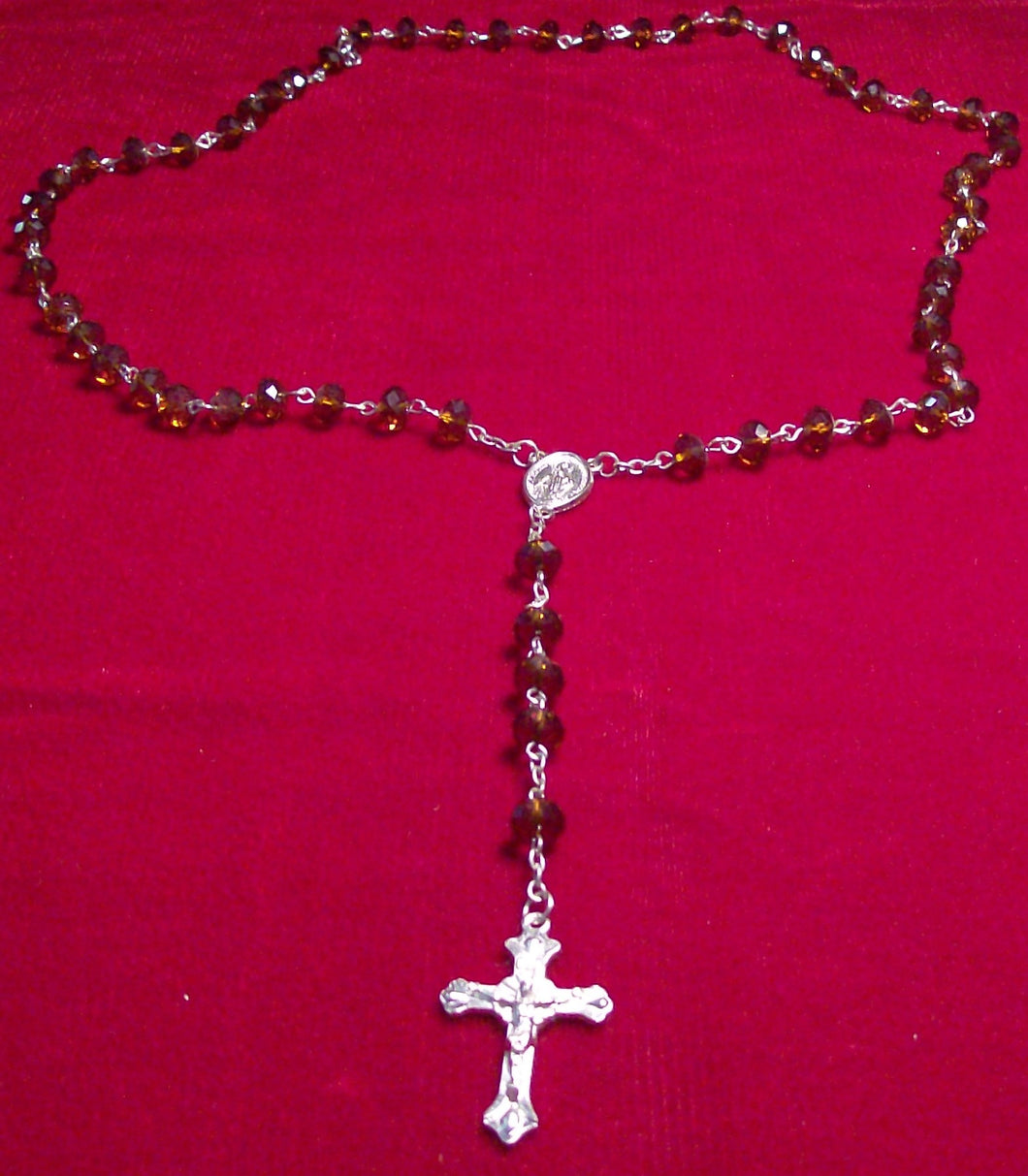 Dark Brown Rosary Beads, Traditional