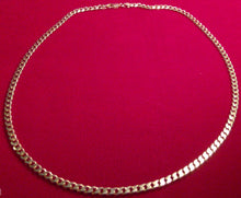 Load image into Gallery viewer, Gold Electroplated Sterling Silver Curb Chains
