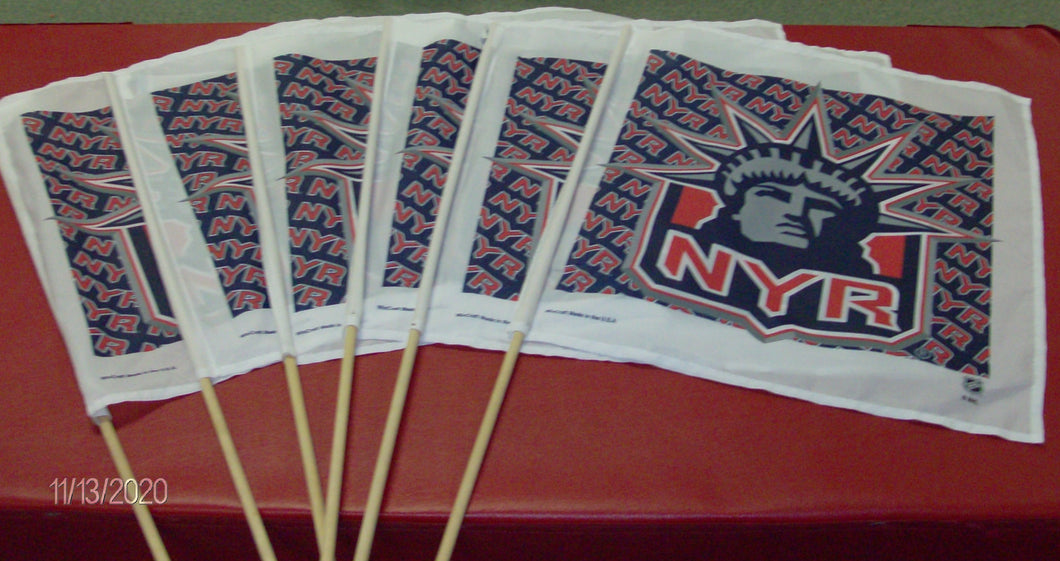 Ny Rangers Stick Flags lot #41    WE DO NOT SHIP THIS ITEM - INSTORE PICKUP ONLY
