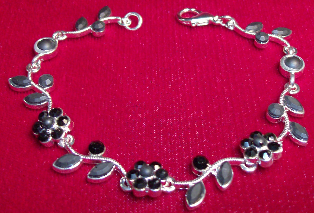 Rhinestone Bracelet Classic Black