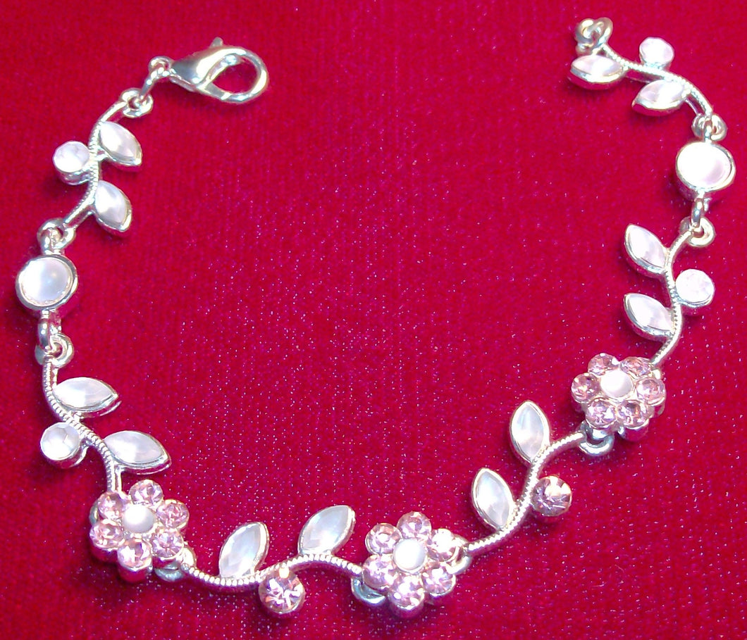 Rhinestone Bracelet Pretty Pink